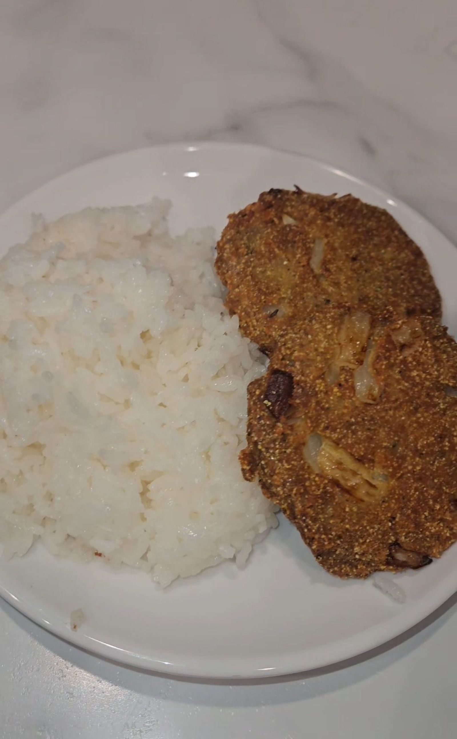 Salmon Croquettes w/ Rice